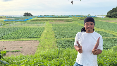 99farm福本さんとさつまいも畑